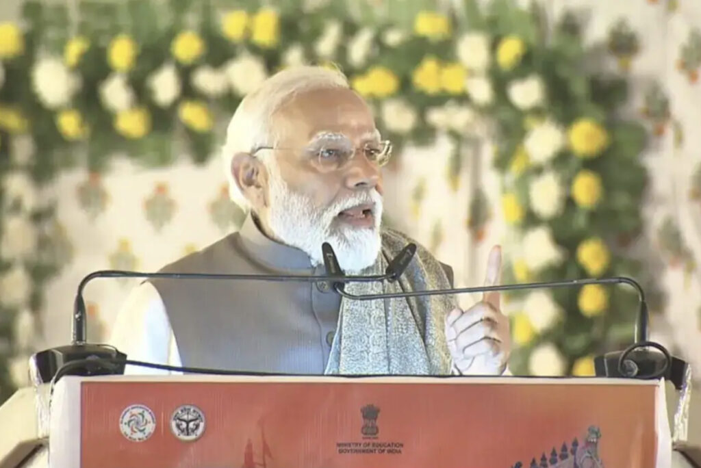 PM Narendra Modi Used 'Bhashini Ai' to turn Hindi Speech into Tamil in Uttar Pradesh